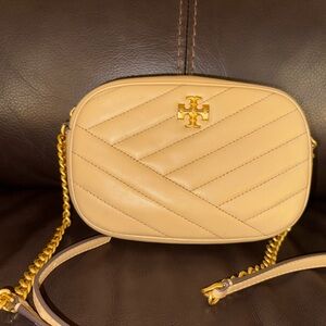 Tory Burch Tan Chevron Crossbody Bag